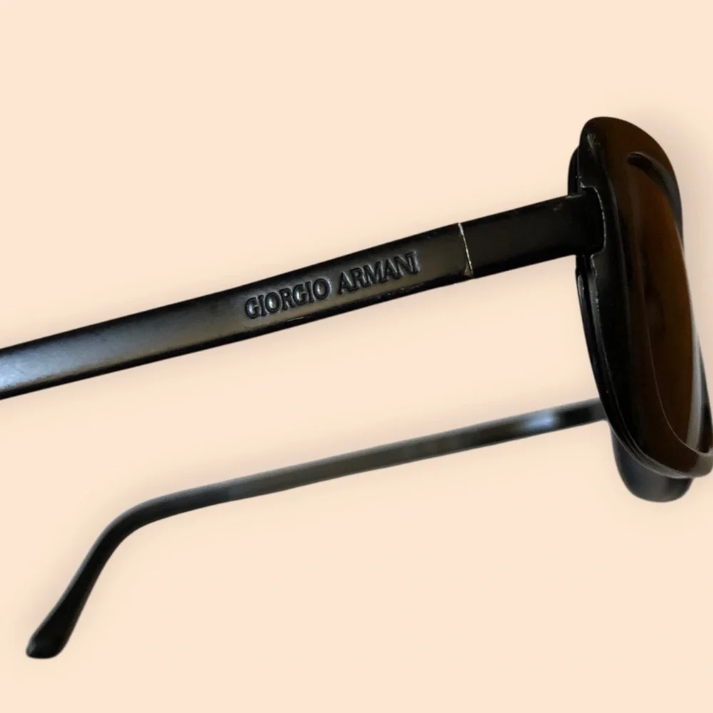 Giorgio Armani Occhiali Da Sole 677 706 135 Vintage 90s Sunglasses Italy Black